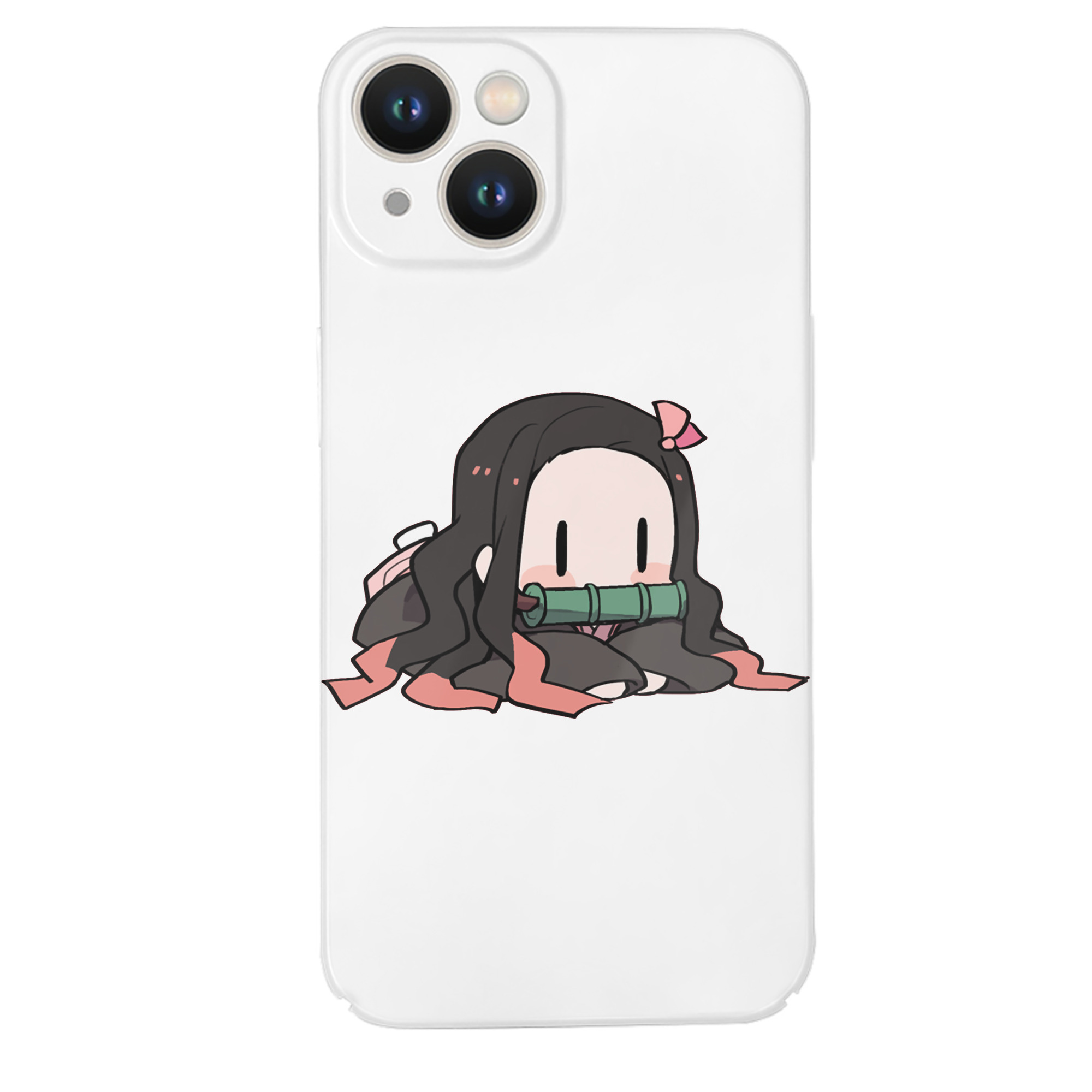 （画像用） 鬼滅の刃（きめつのやいば）竈門 禰󠄀豆子／かまど ねずこ Kamado Nezuko 【iPhone 14シリーズ対応】ハードケース